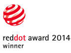 A Red Dot design díj 2014 jelvénye, amit a Nosiboo Pro elektromos orrszívó is megkapott.