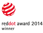 A Red Dot design díj 2014 jelvénye, amit a Nosiboo Pro elektromos orrszívó is megkapott.