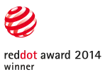 A Red Dot design díj 2014 jelvénye, amit a Nosiboo Pro elektromos orrszívó is megkapott.