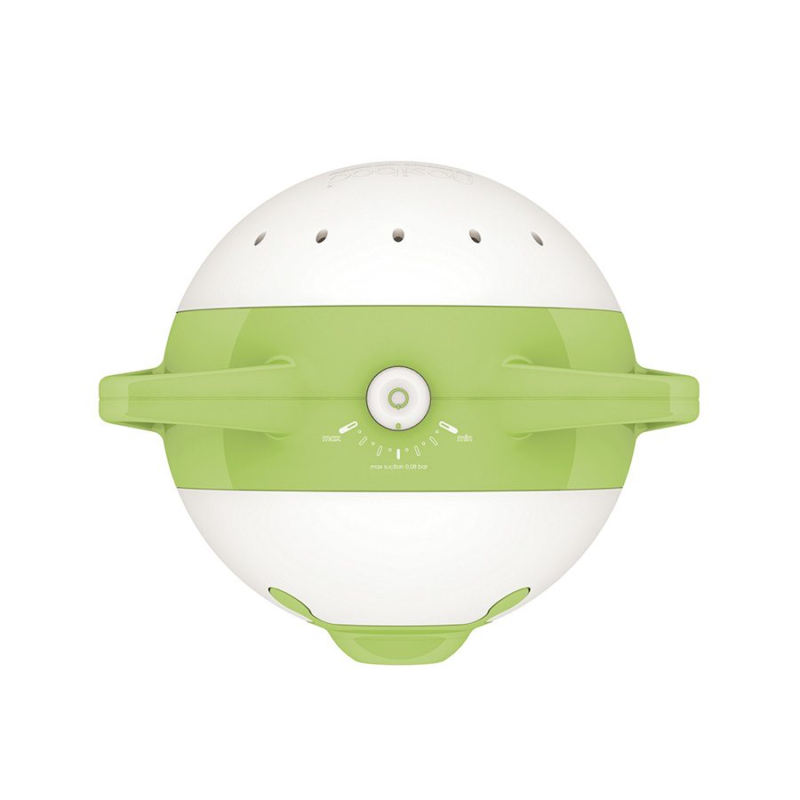 Zöld Nosiboo Pro elektromos orrszívó a kicsi orok tisztításához, szívócsővel, Colibri fejjel